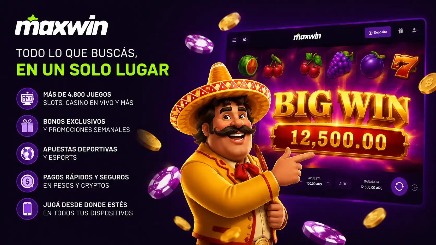 ¿Qué ofrece MaxWin Casino?